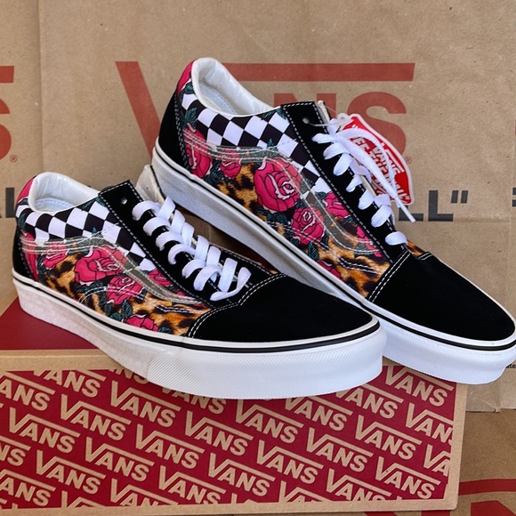 Vans Old Skool Rose Animal check True White/Multi WMNS sneakers - Picture 6 of 16